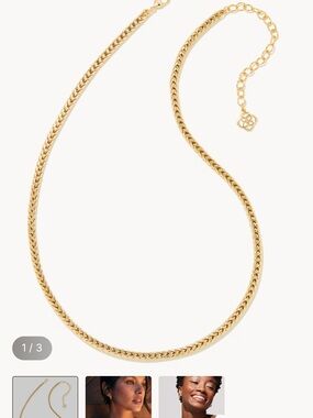 Kendra Scott Gold Herringbone Chain Necklace
